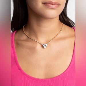 Paparazzi Gold Necklace with Heart Pendant